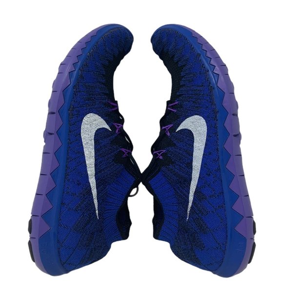 New Nike Free 3.0 Flyknit 636231-014 Royal/Black/White/Multicolor Sneakers Sz 9 - Picture 7 of 13